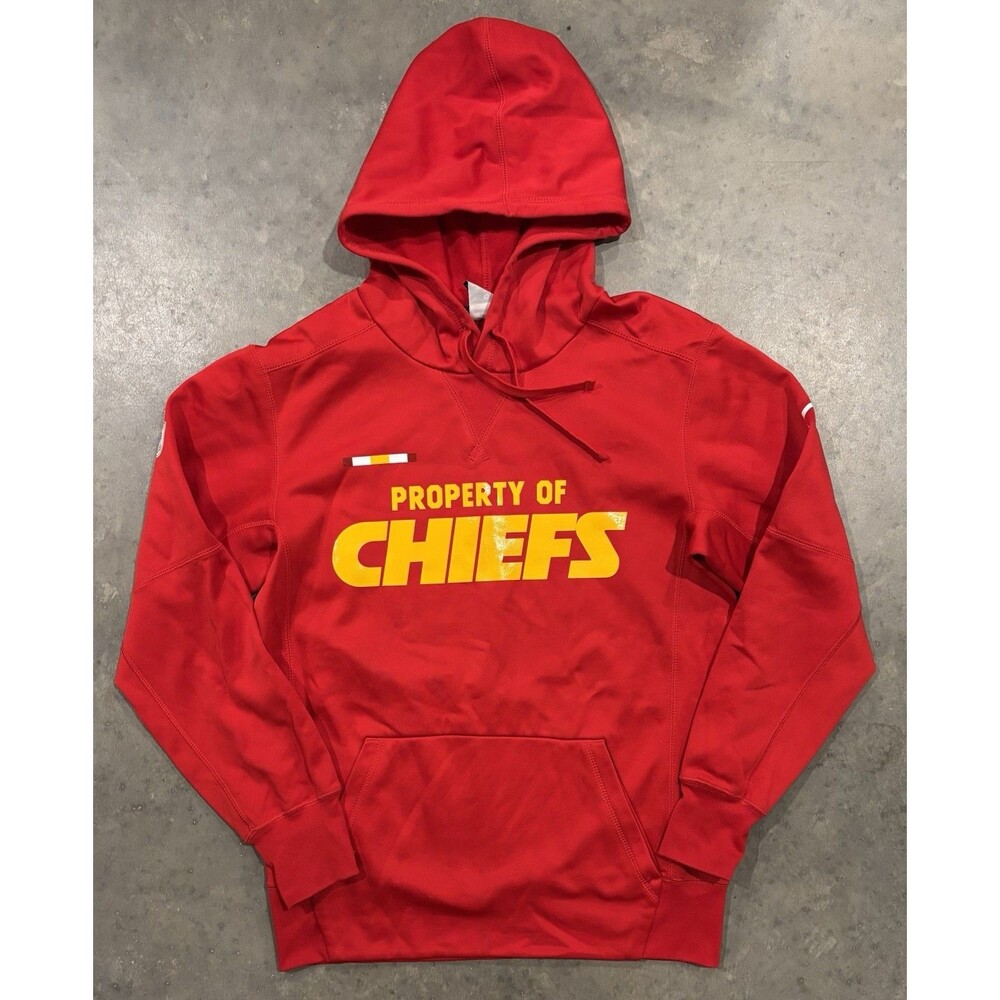 Kansas City Chiefs Nike Therma-Fit Hoodie Sweatshirt Mens Small NFL